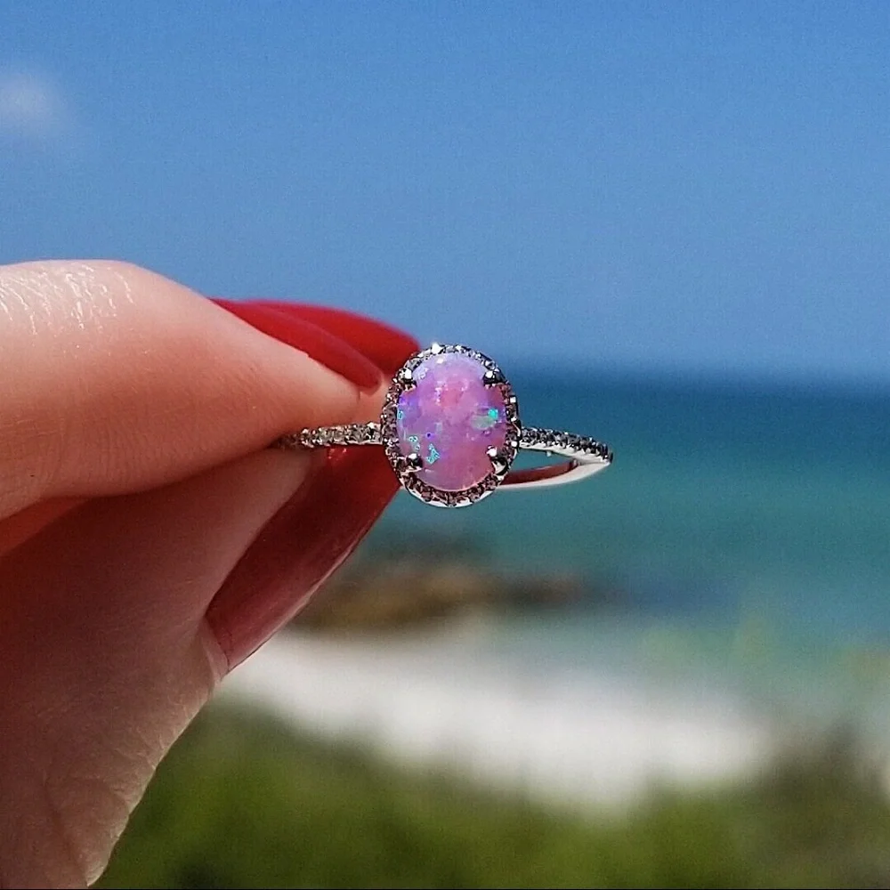 Pink Opal Ring